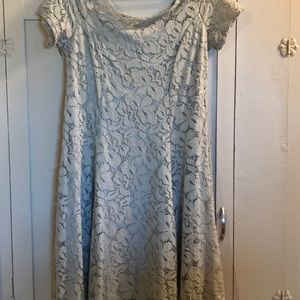 Silver lacy dress